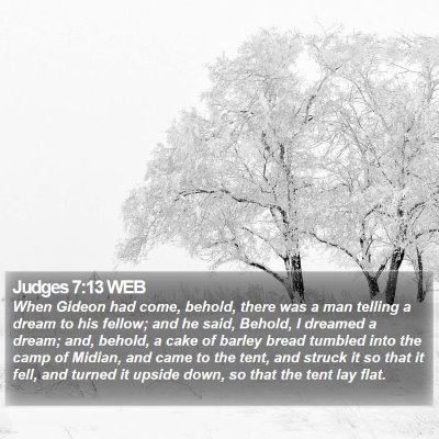 Judges 7:13 WEB Bible Verse Image