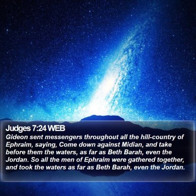 Judges 7:24 WEB Bible Verse Image