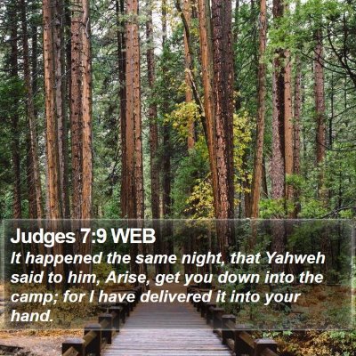 Judges 7:9 WEB Bible Verse Image