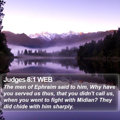 Judges 8:1 WEB Bible Verse Image