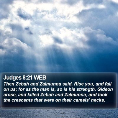 Judges 8:21 WEB Bible Verse Image