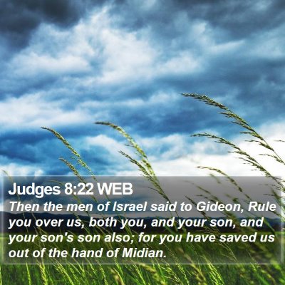 Judges 8:22 WEB Bible Verse Image