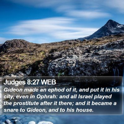 Judges 8:27 WEB Bible Verse Image
