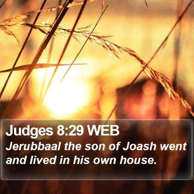 Judges 8:29 WEB Bible Verse Image