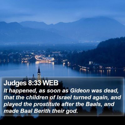 Judges 8:33 WEB Bible Verse Image