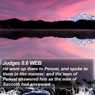 Judges 8:8 WEB Bible Verse Image