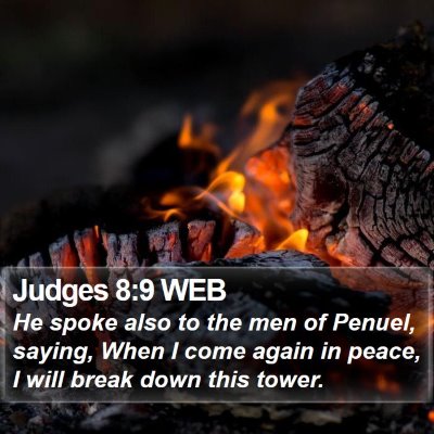 Judges 8:9 WEB Bible Verse Image