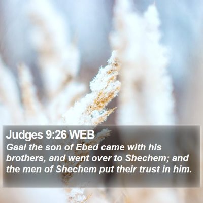 Judges 9:26 WEB Bible Verse Image