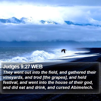 Judges 9:27 WEB Bible Verse Image