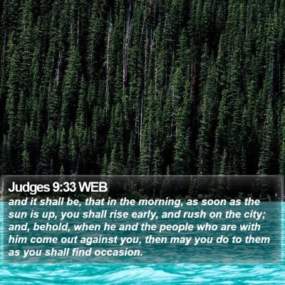 Judges 9:33 WEB Bible Verse Image