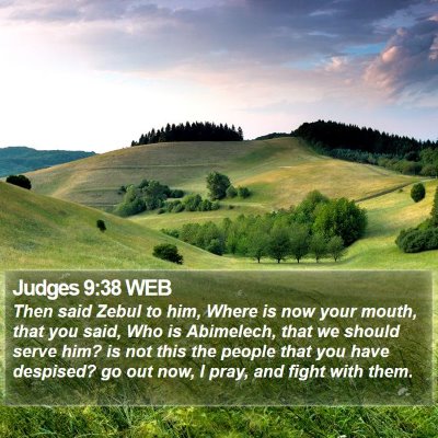 Judges 9:38 WEB Bible Verse Image