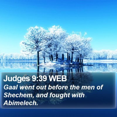 Judges 9:39 WEB Bible Verse Image