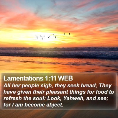 Lamentations 1:11 WEB Bible Verse Image