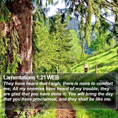 Lamentations 1:21 WEB Bible Verse Image