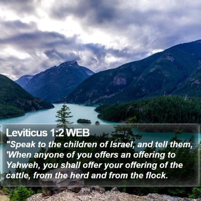 Leviticus 1:2 WEB Bible Verse Image