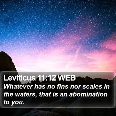 Leviticus 11:12 WEB Bible Verse Image