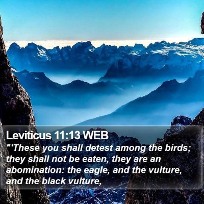 Leviticus 11:13 WEB Bible Verse Image