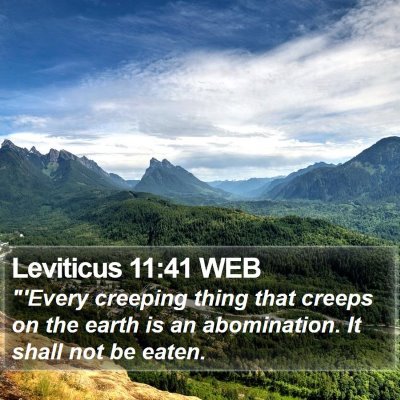 Leviticus 11:41 WEB Bible Verse Image