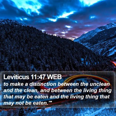 Leviticus 11:47 WEB Bible Verse Image