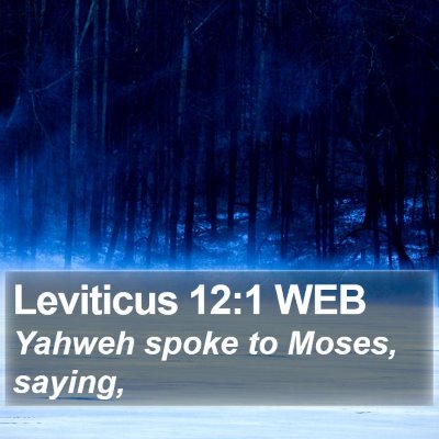Leviticus 12:1 WEB Bible Verse Image