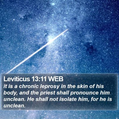 Leviticus 13:11 WEB Bible Verse Image