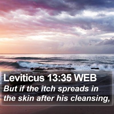 Leviticus 13:35 WEB Bible Verse Image