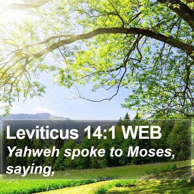 Leviticus 14:1 WEB Bible Verse Image