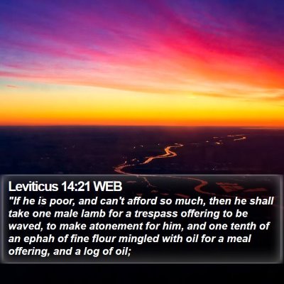 Leviticus 14:21 WEB Bible Verse Image