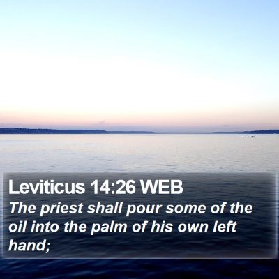 Leviticus 14:26 WEB Bible Verse Image