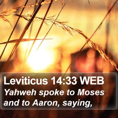 Leviticus 14:33 WEB Bible Verse Image