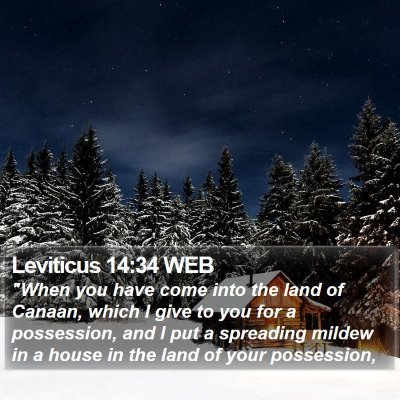 Leviticus 14:34 WEB Bible Verse Image