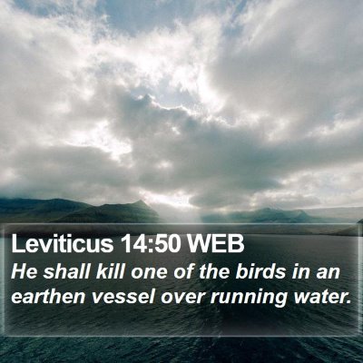 Leviticus 14:50 WEB Bible Verse Image