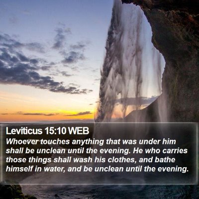 Leviticus 15:10 WEB Bible Verse Image