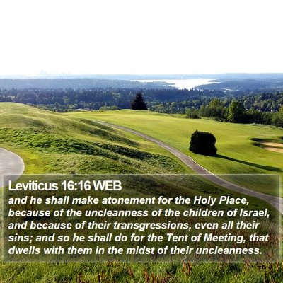 Leviticus 16:16 WEB Bible Verse Image