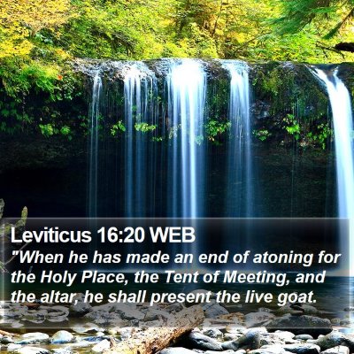 Leviticus 16:20 WEB Bible Verse Image