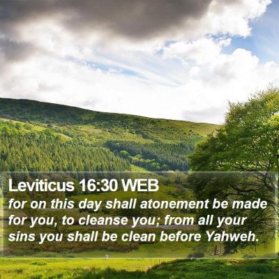 Leviticus 16:30 WEB Bible Verse Image