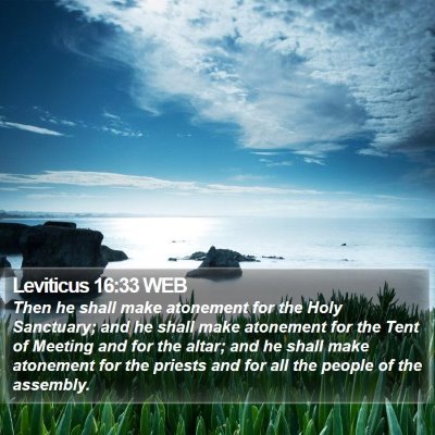 Leviticus 16:33 WEB Bible Verse Image