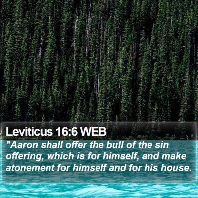 Leviticus 16:6 WEB Bible Verse Image