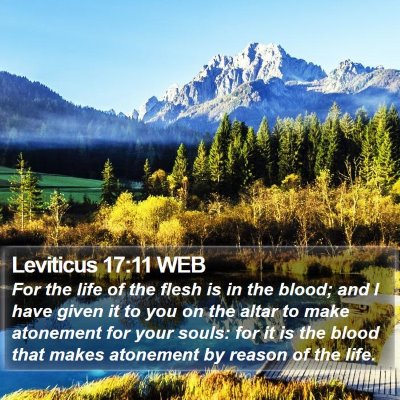 Leviticus 17:11 WEB Bible Verse Image