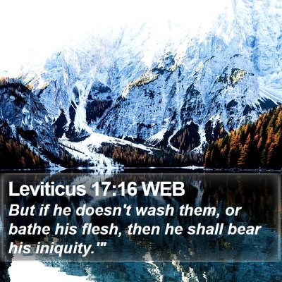 Leviticus 17:16 WEB Bible Verse Image