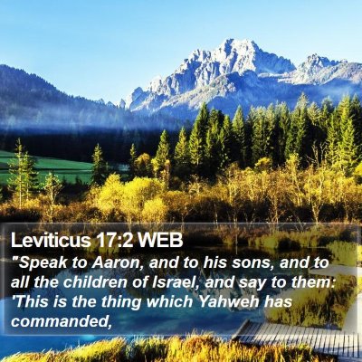 Leviticus 17:2 WEB Bible Verse Image
