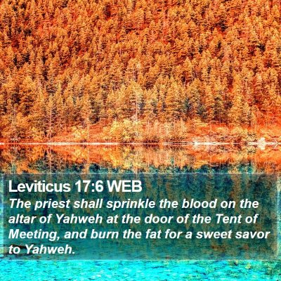 Leviticus 17:6 WEB Bible Verse Image