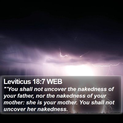 Leviticus 18:7 WEB Bible Verse Image