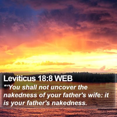 Leviticus 18:8 WEB Bible Verse Image