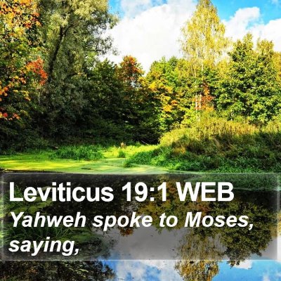Leviticus 19:1 WEB Bible Verse Image