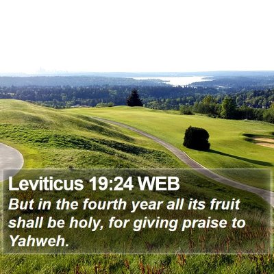 Leviticus 19:24 WEB Bible Verse Image