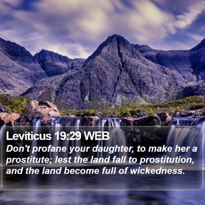 Leviticus 19:29 WEB Bible Verse Image