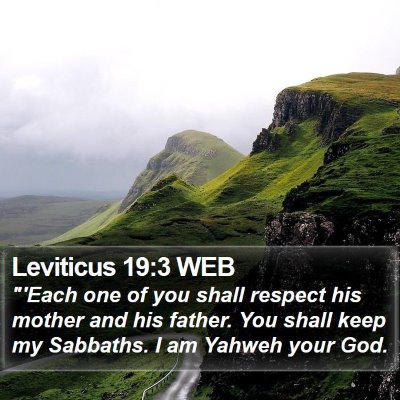 Leviticus 19:3 WEB Bible Verse Image