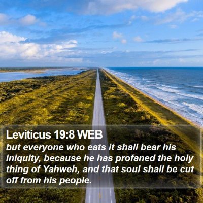 Leviticus 19:8 WEB Bible Verse Image