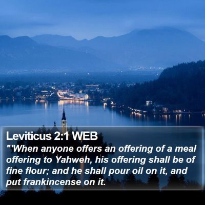 Leviticus 2:1 WEB Bible Verse Image